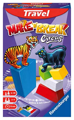 Ravensburger - Gioco da Viaggio Make'n'Break Circus