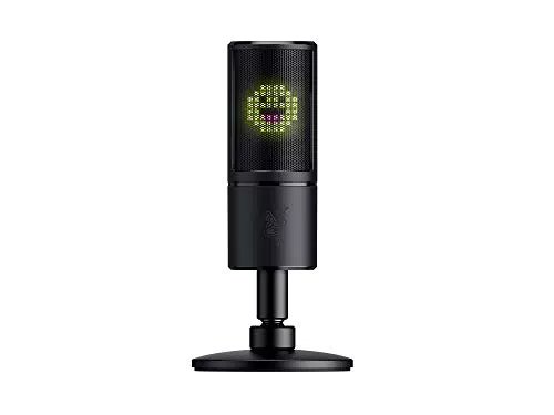 Razer Seiren Emote - Microfono USB per Streaming con Display LED 8 bit