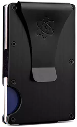Portafoglio Uomo ROSSM con Blocco RFID in Fibra di Carbonio e Clip per Banconote