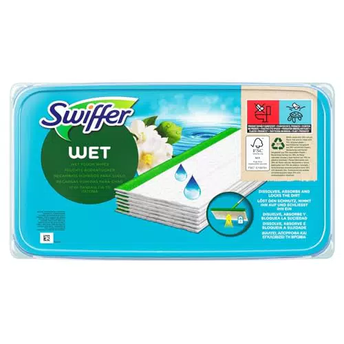 Swiffer Salviette Umidificate per Pavimenti con Profumo Morning Fresh: Pulizia Facile e Veloce