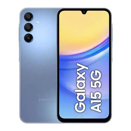 Samsung Galaxy A15 5G - Smartphone Android 14, Display Super AMOLED 6.5" FHD+, 4GB RAM, 128GB, Batteria 5.000 mAh