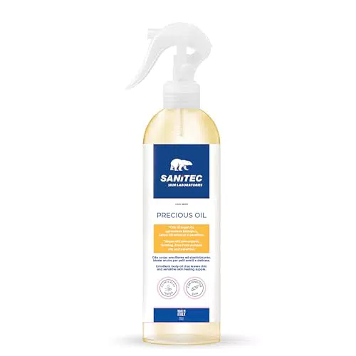 Sanitec Olio Corpo Emolliente con Olio di Argan Biologico - Nutrimento Intenso