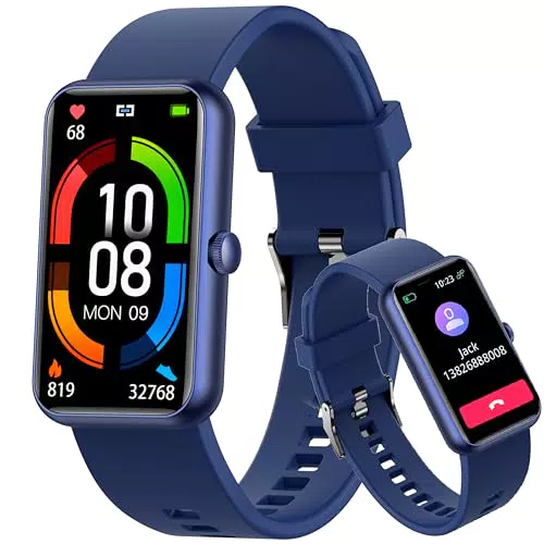 Smartwatch Shepatio: Orologio Fitness Touch Screen per iOS e Android con Monitor Sonno e SpO2 - IP68 Impermeabile
