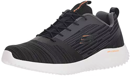 Skechers Bounder 52504, Scarpe Uomo, Black Mesh Pu Trim