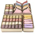 Organizer per Biancheria Intima e Calze - Armadio Divisori Pieghevoli Storage Box.