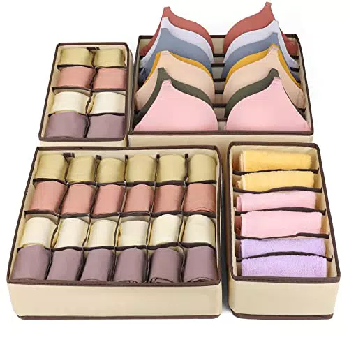 Organizer per Biancheria Intima e Calze - Armadio Divisori Pieghevoli Storage Box.