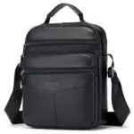 Borsello Tracolla Uomo in Pelle SPAHER: Borsa a Spalla Crossbody Bag Casual