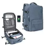 SZLX Borse da Cabina per easyjet 45x36x20 zaino da viaggio donna Ryanair 40x20x25 Bagaglio a Mano con porta usb zaino da viaggio aereo bagaglio a mano zaino per laptop Casual Daypack