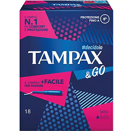 TAMPAX&GO MINI, Confezione da 18 Tamponi