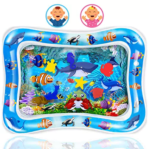 Tappetino Gonfiabile per Neonati Tummy Time in PVC - Ideale per lo Sviluppo del Bambino