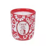 THUN - Candela in Ceramica per Natale - Formato Piccolo - Altezza 8,5 cm