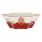 Thun - Ciotola Sweet Christmas a Forma di Stella - Porcellana - Linea Sweet Christmas