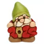 Thun - Gnomo Oliver Buon Anno 2024 in Ceramica Decorata a Mano