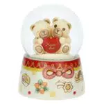 Thun - Boule de Neige con Coppia Teddy - Idea Regalo Natale 2022