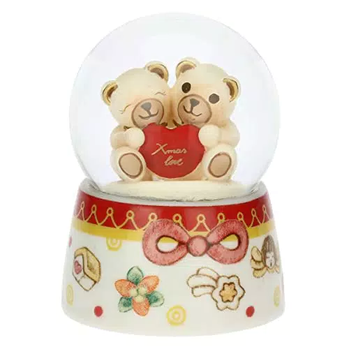 Thun - Boule de Neige con Coppia Teddy - Idea Regalo Natale 2022