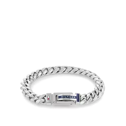 Tommy Hilfiger Bracciale Uomo in Acciaio Inossidabile con Catena