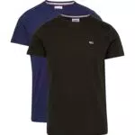Tommy Jeans T-shirt Uomo Maniche Corte Slim Fit in Jersey - Confezione da 2