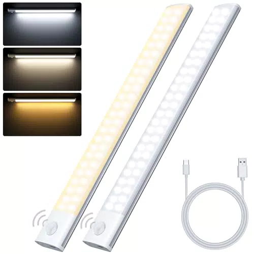 Luce Armadio LED con Sensore di Movimento USB-C Ricaricabile - Ideale per Cucina e Scale