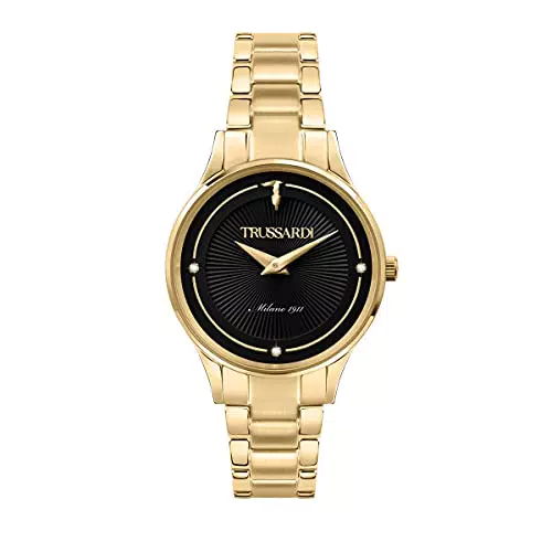 Trussardi Orologio Analogico al Quarzo Donna con Cinturino in Acciaio Inossidabile