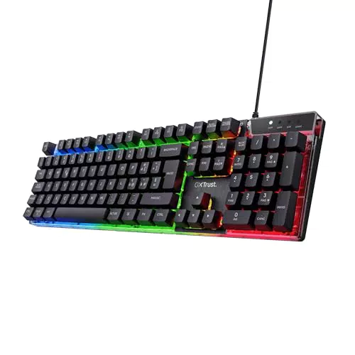 Trust Gaming GXT 835 Azor Tastiera Gaming USB Retroilluminata LED RGB - Nero