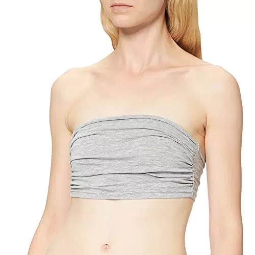 Urban Classics Ladies Bandeau Top donna - Grigio