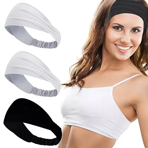 Bandana/Fasce Per Capelli USTNIR - Funzione 3 in 1 con Fascia Elastica - Cotone