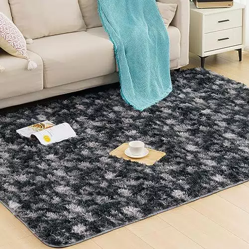 Tappeto Moderno Vamcheer Peloso per Soggiorno e Camera da Letto