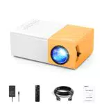 Vamvo YG300 Pro Mini Proiettore USB Supporta 1080P Full HD, Videoproiettore Portatile di Film, Proiettore Ricaricabile.
