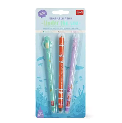 Legami Varzi - Set 3 Penne Gel Cancellabili Under The Sea