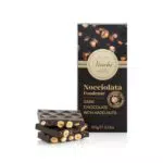 Venchi - Tavoletta di Cioccolato Nocciolato Fondente con Nocciole Piemonte IGP Intere - Senza Glutine e Vegano