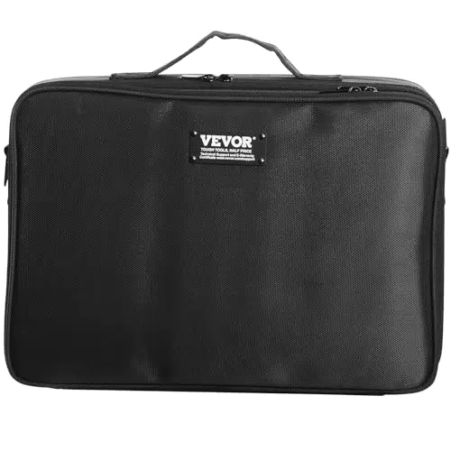 Borsa per Trucco Portatile VEVOR 3 Livelli per Barbiere - Valigia da Viaggio per Estetista Parrucchiere - Tessuto Oxford Impermeabile.