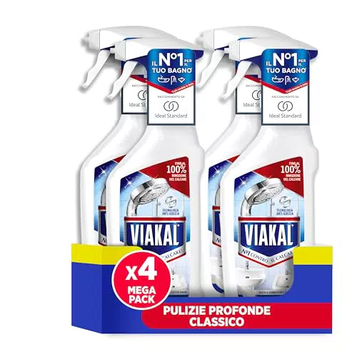 Viakal Spray Anticalcare Fragranza Regolare - Tecnologia Anti-Goccia