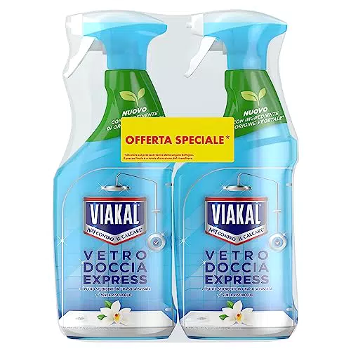 Viakal Spray Anticalcare per Doccia con Fragranza Orchidea Bianca