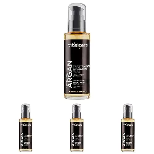 Vitalcare Trattamento Capelli Ristrutturante con Olio d'Argan e Olio di Lino
