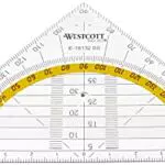 Westcott Squadra Geometrica Plastica 14 cm Transparente