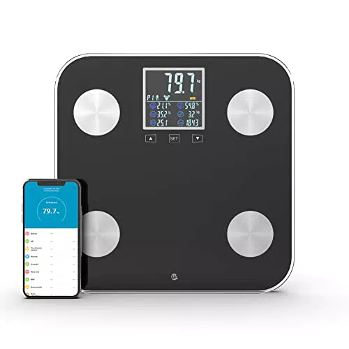WottoCare Bilancia Digitale BMI - Monitoraggio Peso e Progressi, Display Digitale, Multi-Utente