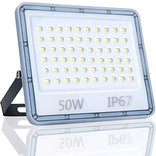 Faretto LED da Esterno YIQIBRO 50W IP67 Impermeabile - Luce Bianca Fredda per Giardino e Garage