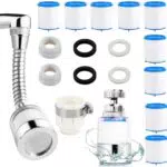 Filtro Anticalcare Rubinetto Girevole 360° con 9 Elementi Filtranti PP