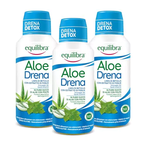 Equilibra Integratore Depurazione Drena Detox Aloe Vera e Betulla - Effetto Depurativo e Drenante