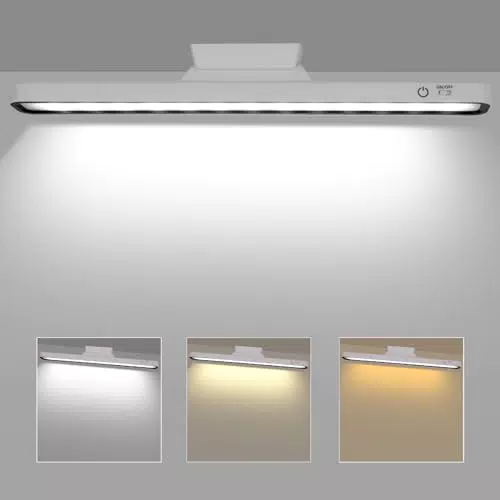 Lampada da Scrivania Senza Fili LED Dimmerabile - Controllo Touch - Ricaricabile USB