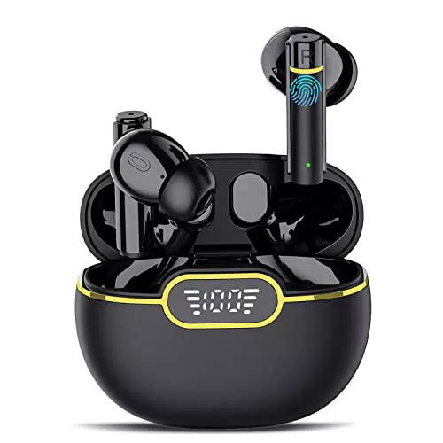 Cuffie Bluetooth Wireless con Microfoni e Cancellazione Rumore - Nero