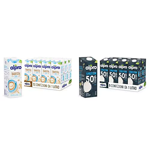 Alpro Barista Bevanda alla Soia 100% Vegetale con Proteine e Vitamine - Confezione da 1 Litro