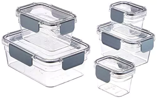 Amazon Basics Contenitore per alimenti in tritan con chiusura