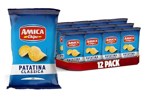 Amica Chips - Patatine Classiche Originali, Snack Senza Glutine