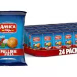 AMICA Chips - Patatine Pallina Gusto Pizza, Snack di Mais Cotto al Forno