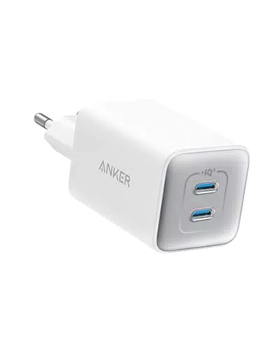 Anker Caricatore USB C 47W con 2 Porte GaN per iPhone, Galaxy, Pixel, iPad