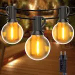 Anmossi Catena Luminosa Esterno LED G40 Impermeabile per Giardino e Matrimonio
