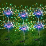 Lampade Solari da Giardino AONESY con 720 LEDs Fuochi d'Artificio - Illuminazione Ornamentale per Esterni
