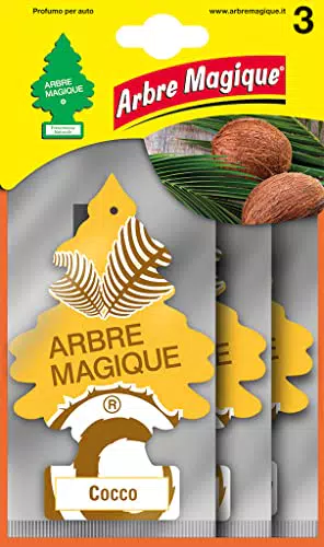 Arbre Magique Profumatore Auto Fragranza Cocco - Profumazione Esotica e Fruttata