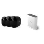 Arlo Pro 5 Telecamera Wi-Fi Esterno & Stazione Base Smart Hub, 2K HDR, Avanzata Visione Notturna, Sirena - Ottimizzato per la Sicurezza Domestica